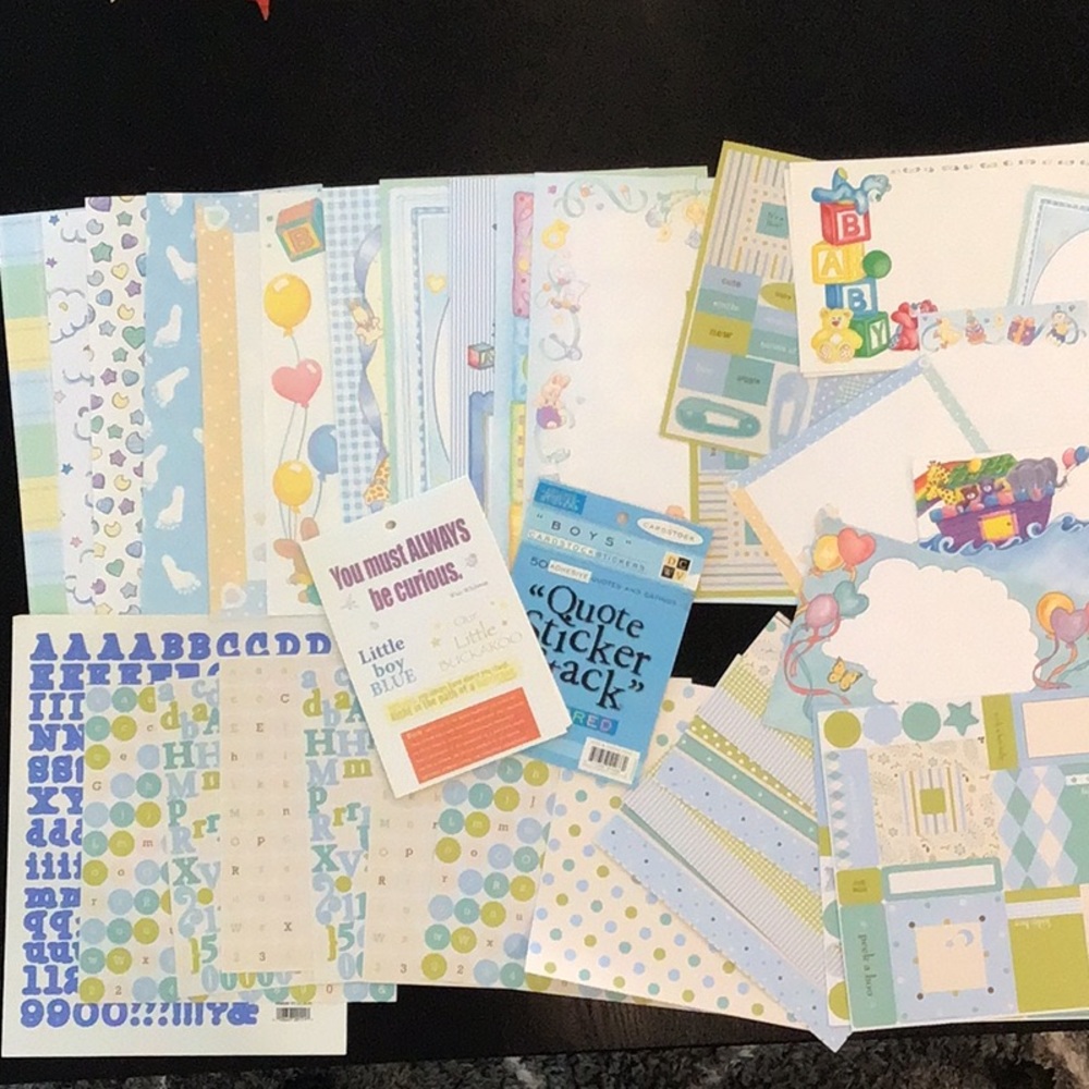 Scrapbooking Baby Boy Bundle